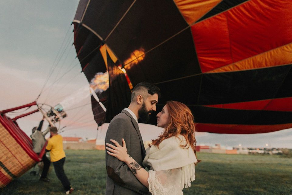 Casamento no balão - Carol e Fabiano